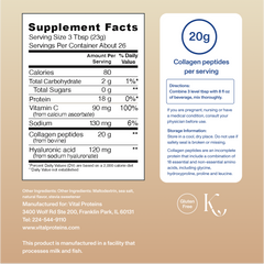 Vanilla Collagen Peptides Advanced - with Hyaluronic Acid & Vitamin C